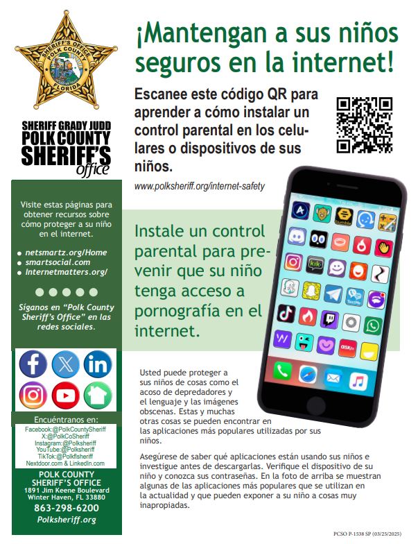 Internet Safety flier