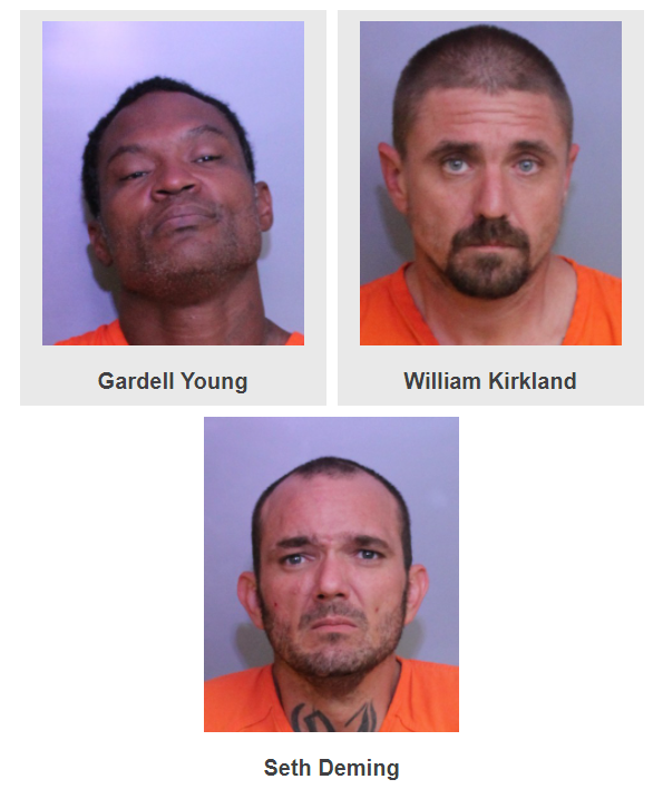 Mugshots of 3 suspects