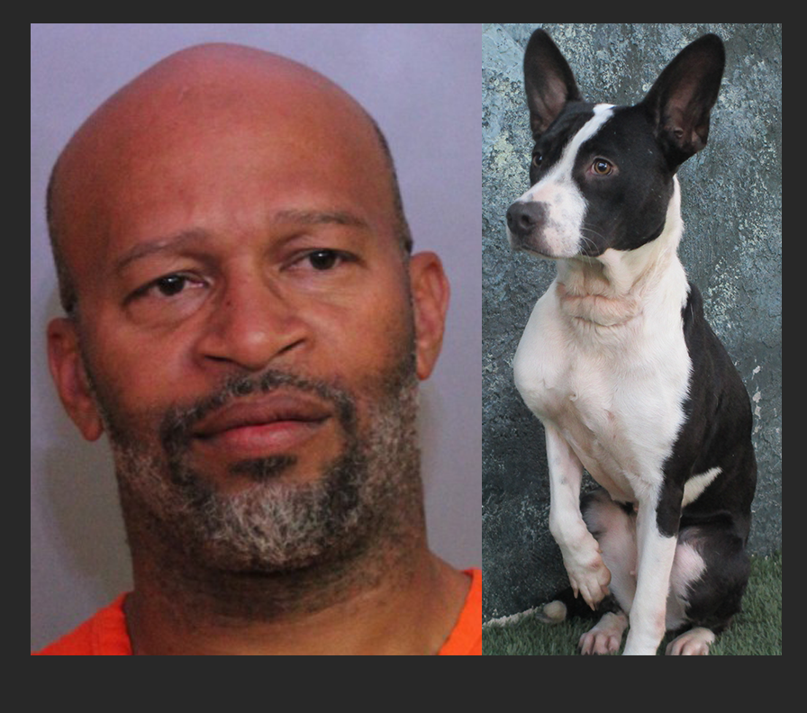 Fernandez Gunter and his dog 